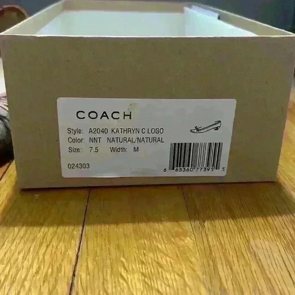 Coach Kathryn C Logo Ballet Kitten Heal Women’s Shoes Size 7.5 - Picture 13 of 14